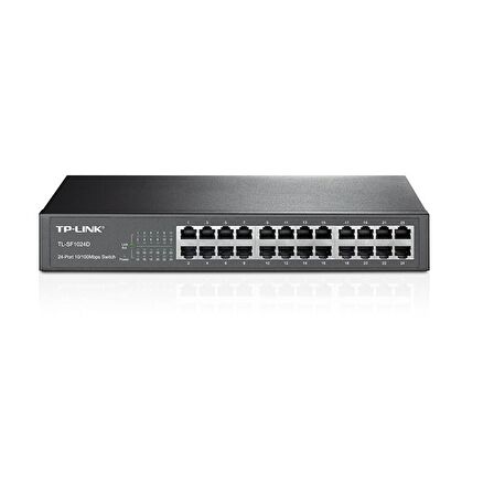 Tp-Link TL-SF1024D 24 Port 10/100 Masaüstü Metal Kasa Ethernet Switch 