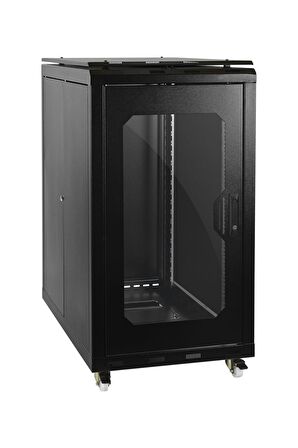 Ulusal 22u 600x1000 Server Dikili Tip Kabinet Tekerlek Takımı Dahil