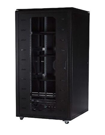 Ulusal 47u 600x1000 Server Dikili Tip Kabinet Tekerlek Takımı Dahil