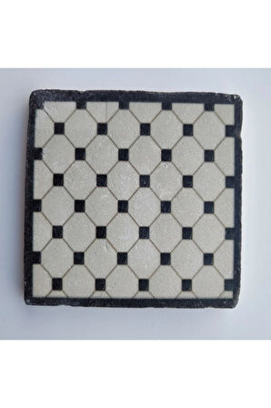 Dekoratif Figürlü Doğal Taş Banyo Gider Kapağı Süsü Tekli 10x10 Cm Model 62