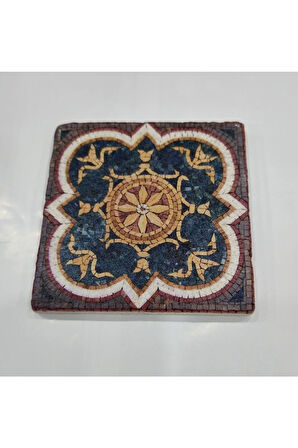 Dekoratif Figürlü Doğal Taş Banyo Gider Kapağı Süsü Tekli 10x10 Cm Model 26