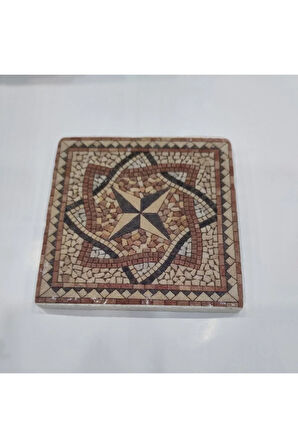 Dekoratif Figürlü Doğal Taş Banyo Gider Kapağı Süsü Tekli 10x10 Cm Model 28