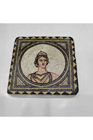 Dekoratif Figürlü Doğal Taş Banyo Gider Kapağı Süsü Tekli 10x10 Cm Model 30