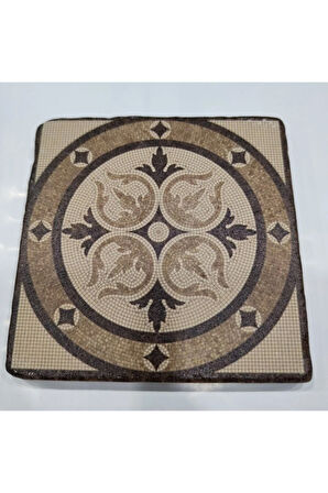 Dekoratif Figürlü Doğal Taş Banyo Gider Kapağı Süsü Tekli 10x10 Cm Model 41