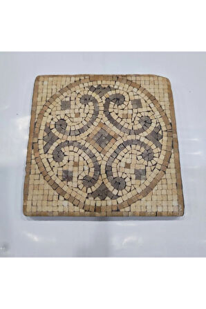 Dekoratif Figürlü Doğal Taş Banyo Gider Kapağı Süsü Tekli 10x10 Cm Model 51