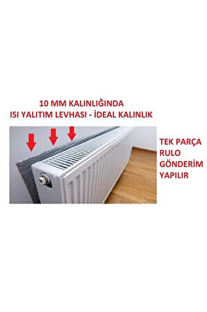 1 Adet Alüminyum Folyolu 50x100mm Kalınlık:10mm Radyatör Petek Arkası