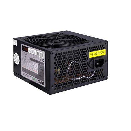 Eyfel EFS-2500 Real 200W Peak 250W 2*Sata 12cm Fanlı Power Supply