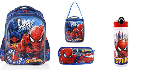 Spiderman Ilkokul Çantası  4 LÜ SET