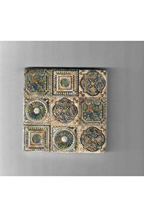 Dekoratif Figürlü Doğal Taş Banyo Gider Kapağı Süsü Tekli 10x10 Cm Model 9