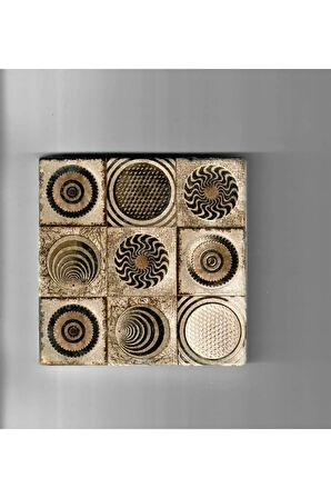 Dekoratif Figürlü Doğal Taş Banyo Gider Kapağı Süsü Tekli 10x10 Cm Model 8