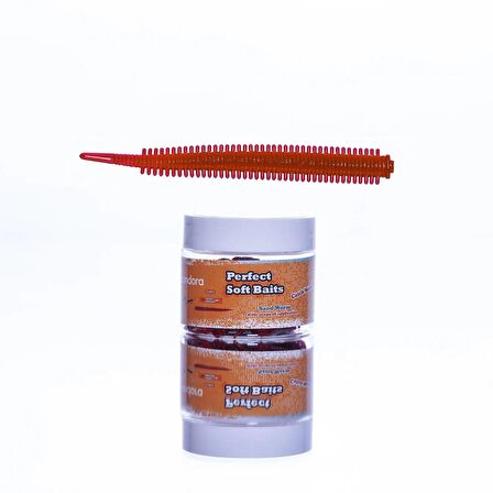 Pandora Perfect Soft Baits Sand Worm 7cm Kavanozlu Red Bery