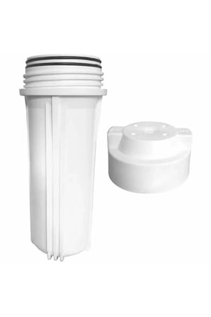 Su Arıtma Cihazı 10" Şeffaf Filtre Kabı Housing Çift O Ring