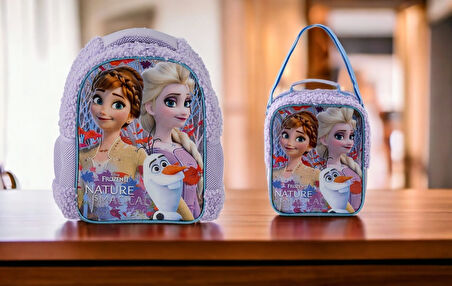 Frozen Anaokulu Çantası Brıck Magıcal ve Beslenme Çantası
