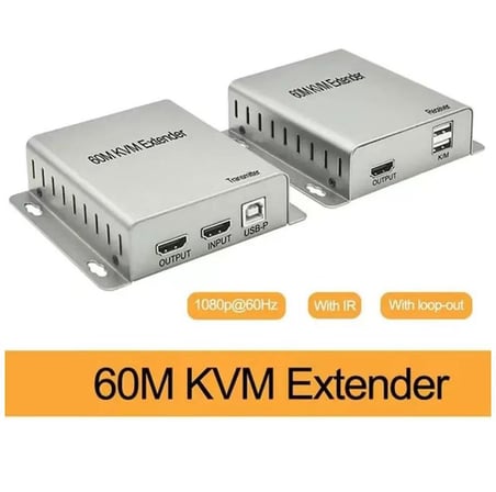 Sensei HD-61 CAT5E/CAT6 2XUSB  IR 1080P 60HZ 60 Metre HDMI KVM Extender