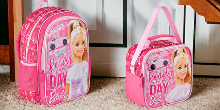 Barbie Lisanslı İlkokul Çantası HAWK  ECHO READY ve Beslenme Çantası