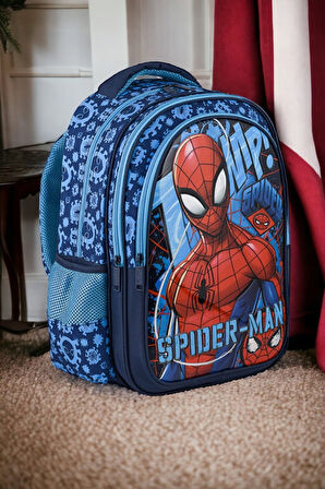Spıderman Ilkokul Çantası Trıo Stand Tall ve Beslenme Çantası
