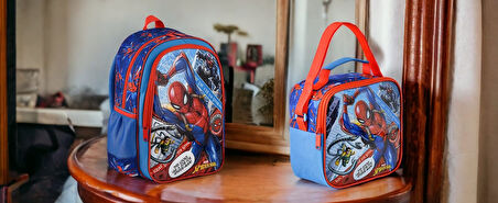 SPIDERMAN İlkokul Çantası Hawk Savior ve Beslenme Çantası