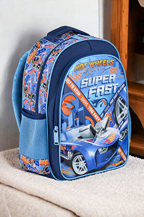 Hot Wheels Ilkokul Çantası Due Fast ve Beslenme Çantası