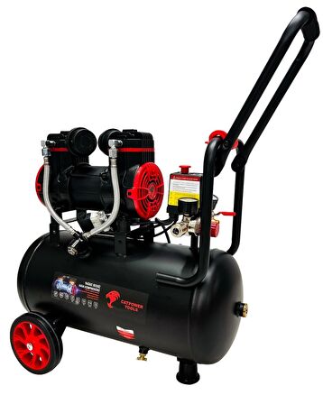 Catpower 24 Litre Sessiz Hava Kompresörü 1.5 Hp Bakır Sargı Motor 8 Bar