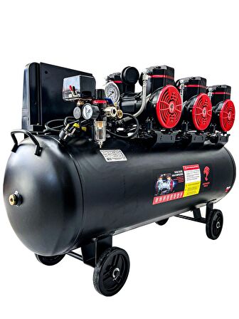 CatPower 100 Litre Sessiz Yağsız Hava Kompresörü 6 Hp Bakır Sargı Motor 8 Bar