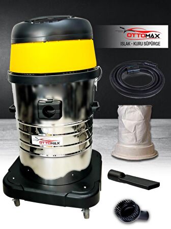 Ottomax  Premium 4200 Watt 3 Motorlu Islak Kuru Sanayi Tipi Oto Süpürgesi Endüstriyel Süpürge