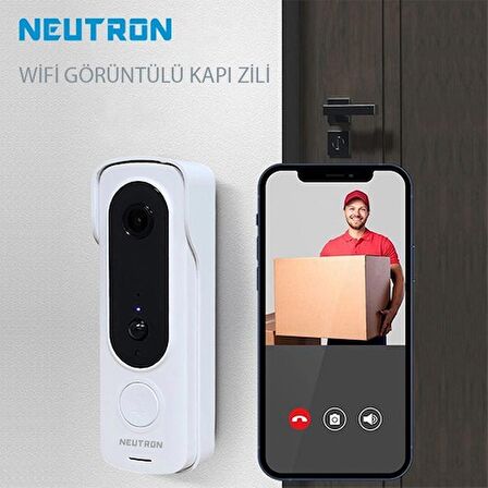 Neuron NTL-SB-02MP 2mp 1080P 166° Geniş Açılı Sesli ve Görüntülü Kapı Zili WİFİ 