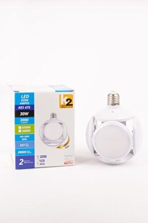 KES475 30W Led Küre Ampül E27 Beyaz Işık