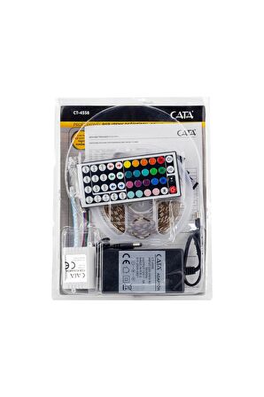 CT-4558 Cata Profesyonel RGB Şerit Led 5 Metre +Trafo +Kumanda