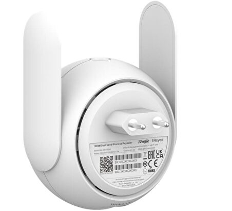 Ruijie Reyee RG-EW1200R 2.4/5GHZ 1200MBPS Wi-Fi 2 Antenli Menzil Genişletici Extender