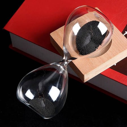 3'lü Dekoratif Kişiye Özel Masaüstü Seti Kum Saati Newton Beşiği ve LED Karahindiba Kristal Küre