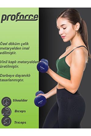 Vdb Dışı Vinil Kaplı Içi Çelik Döküm Ağırlık Dambıl 5 Kg -tek Adet