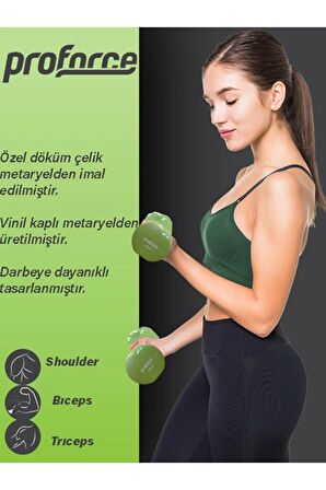 Vdb Dışı Vinil Kaplı Içi Çelik Döküm Ağırlık Dambıl 4kg -tek Adet