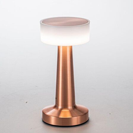 Rose Gold Dokunmatik 3 Kademeli LED Masa Lambası