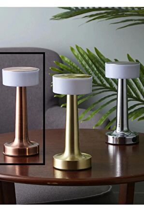 Rose Gold Dokunmatik 3 Kademeli LED Masa Lambası