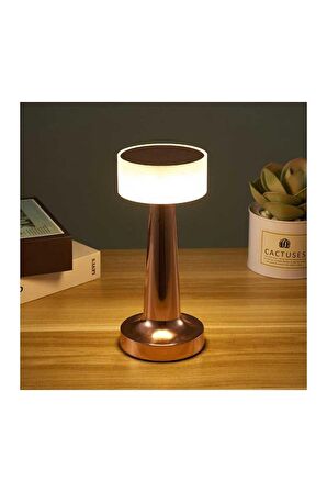 Rose Gold Dokunmatik 3 Kademeli LED Masa Lambası