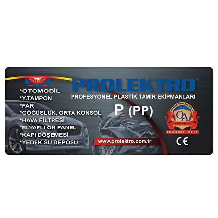 Prolektro Kaynak Çubuk (P) PP (Poli̇propi̇len) Geniş Yeşil Bej 11 mm (Paket Içi̇ 14 Adet) Plastik Kaynak Elektrot