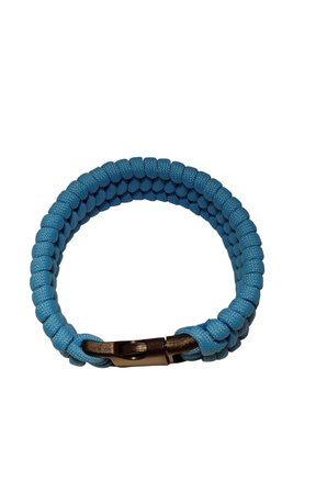 Paracord Bileklik, Mavi, Trilobite Model, Unisex, Dayanıklı El Örgüsü