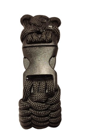 Paracord Bileklik, Siyah, Trilobite Model, Unisex, Dayanıklı El Örgüsü