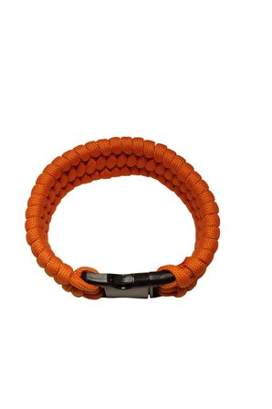 Paracord Bileklik, Turuncu, Trilobite Model, Unisex, Dayanıklı El Örgüsü