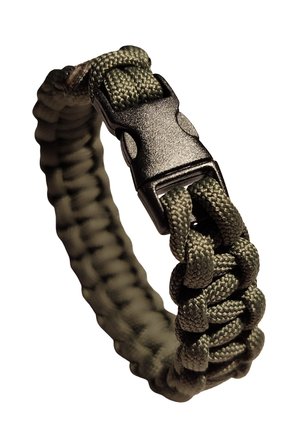 Paracord Bileklik Haki, Unisex, Cobra Model, Dayanıklı El Örgüsü