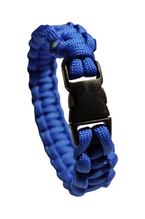 Paracord Bileklik Mavi, Unisex, Cobra Model, Dayanıklı El Örgüsü