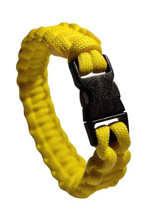 Paracord Bileklik Sarı, Unisex, Cobra Model, Dayanıklı El Örgüsü