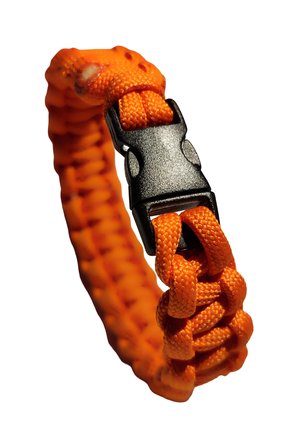 Paracord Bileklik Turuncu, Unisex, Cobra Model, Dayanıklı El Örgüsü