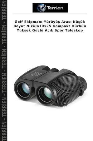 Golf Ekipmanı Yürüyüş Aracı Küçük Boyut Nikula10x25 Kompakt Dürbün Yüksek Güçlü Açık Spor Teleskop