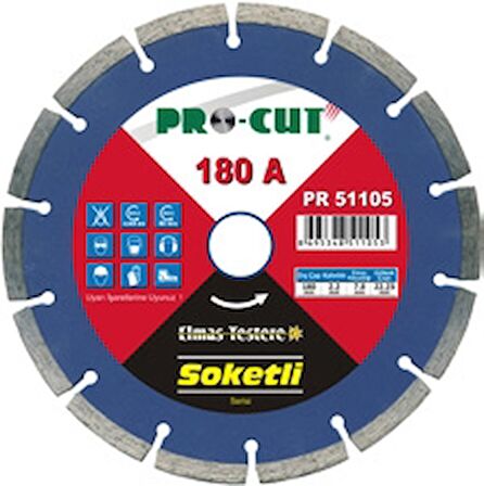 Procut PR54107 230mm Soketli Kesim Bıçağı