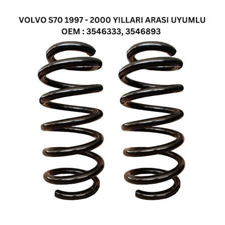 Standart Yay ST135010R - 1997-2000 Volvo S70 Arka Helezon Yay Takımı (2 Adet)