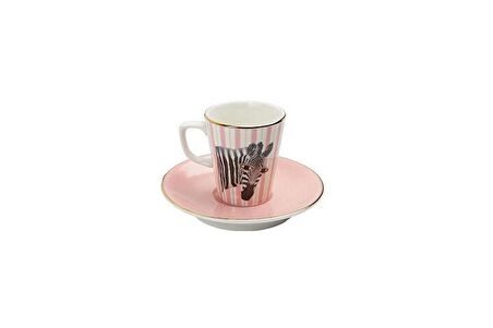 Porland Wild Life Zebra Tabaklı Kahve Fincanı 75cc 04ALM005283