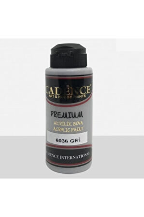 Premium Yarı Mat Akrilik Boya 6036 Gri 120 Ml