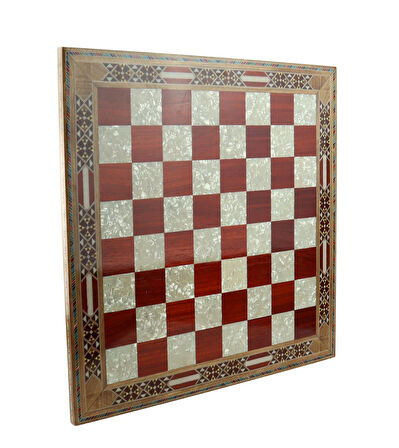 Sedef İşlemeli Satranç Tahtası 44,5 cm x 44,5 cm