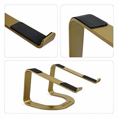 Prexua Lifter Ergonomik Metal Notebook & Laptop Standı - Gold